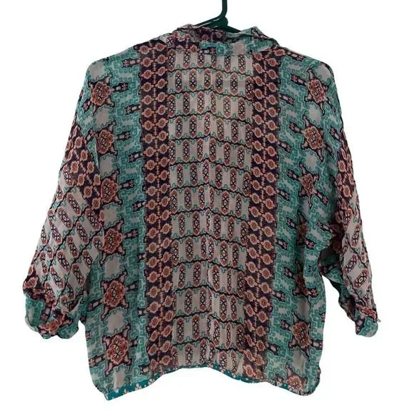 Gypsy 05 100% Silk Bohemian Blouse - Size Small - Picture 8 of 12